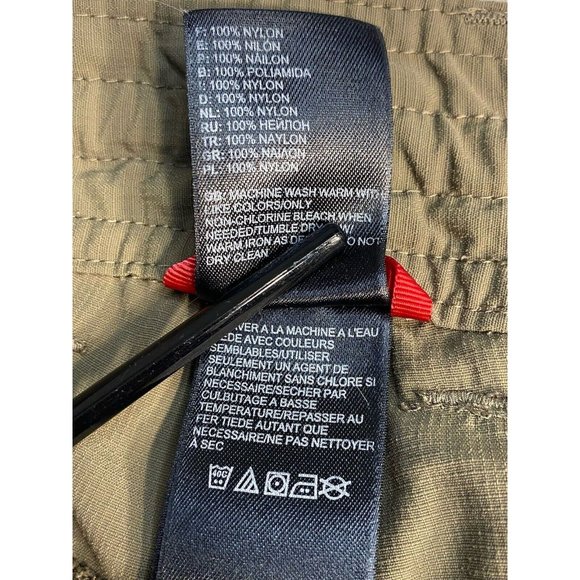 The North Face Nylon Womens Shorts Size 6 Olive Green Long Hiking - Picture 7 of 13